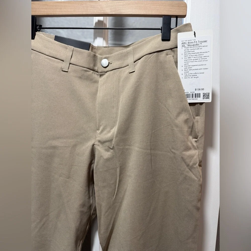 NWT Lululemon ABC Slim-Fit Trouser 30W x 30L WovenAir - Picture 6 of 7